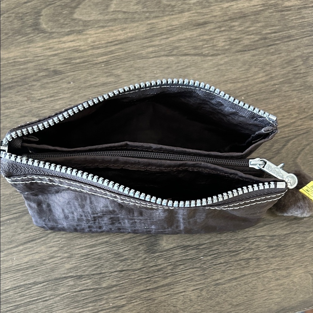 Kipling Brown Pouch with Monkey Keychain - Picture 6 of 9